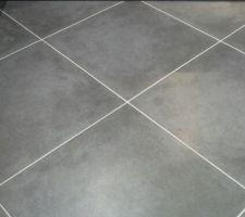 Carrelage choisi pour salon cuisine sejour entree degagement