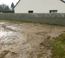 Futur emplacement pour l'abri jardin