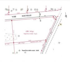 Voici notre terrain, en lotissement de 13 ares 21