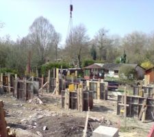 Fortifications romaines??? que nenni, coffrage des micropieux!