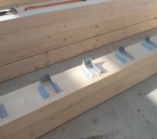 Préparation de la trémie d'escalier