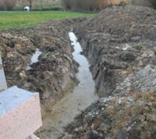 Evacuation provisoir de l'eau ( comme il pleut pas beaucoup en normandie ) !