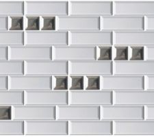 Calepinage blanc chrome