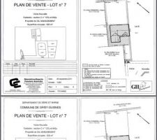 Plan du lotissement avec notre terrain:lot 7!