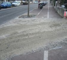 La protection de trottoir en béton "désactivé"