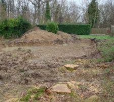 Début du terrasement