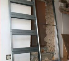 Montage syst&egrave;me a galandage