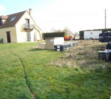 Une partie de la maison est là