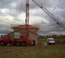 Démontage de la grue après une belle semaine !!!