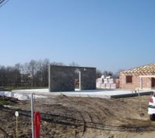 Vue de l'avancement depuis la rue &agrave; l'est