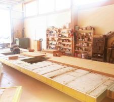 Pose de l'isolant extérieur 60mm en fibre de bois rigide