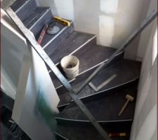 Escalier en cours