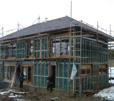 Couverture termin&eacute;e (angle sud-est).