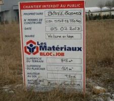 Voila ... pose du panneau