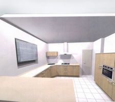 Notre future cuisine IXINA

Pour information, la demi-colonne à droite du plan, aura ses portes symétriques à la demi-colonne de gauche, bien entendu.