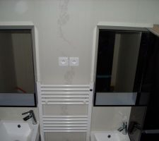 Les etageres mirroire et le seche serviette