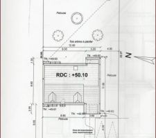 Implantation de la maison sur le terrain
