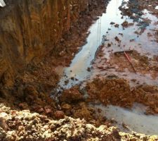 Leger &eacute;boulement du terrassement