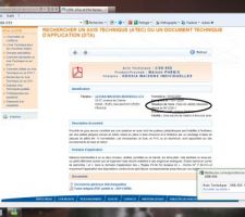 Voici l'avis technique 
date de validite   p&eacute;rine &agrave; ce jour a verifier car (je croix par quel est l'avis technique pour xxxx)