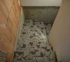 Carrelage descente cave