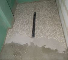 Pose des galets par mes soins 1 par 1