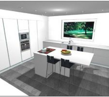 Perspective de la cuisine définitive