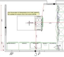 Plan D&eacute;finitif de la cuisine