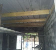 Bac acier du garage vu de l'interieur