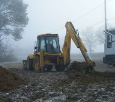 D&eacute;but des fouilles.