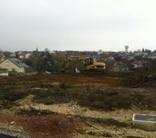 27/02/2013 : début du terrassement