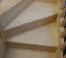 Marches escalier en bois exotique