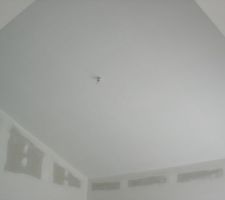 Peinture plafond salon.