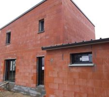 Vue arrière de la maison