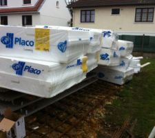 Livraison du materiel pour la dalle