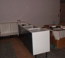 Pose de la cuisine