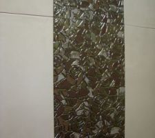 D&eacute;cor de 20x50 pour la colonne de la douche.