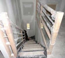 Descente d'escalier