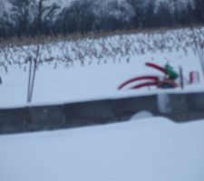 Et voila la neige sur notre dalle