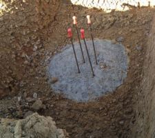 3 mois après le début les pieux sont coulées