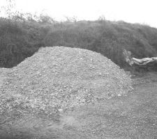 Voici le tas de grave (15 tonnes)