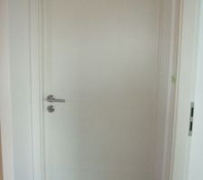 Portes chambres posées