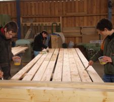 Passage de la lasure.