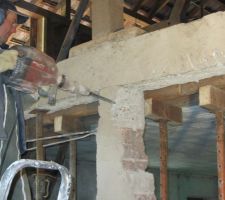 Demolition du mur porteur