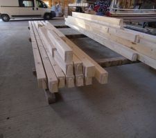 Les poutres (plafond du RDC)