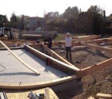 J2 : r&eacute;alisation de la dalle bois