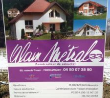 Le permis tant attendu est enfin pos&eacute; sur le terrain