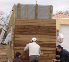 Mise en place du mur sud contre le mur ouest