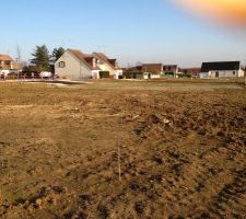 Implantation avec les piquets