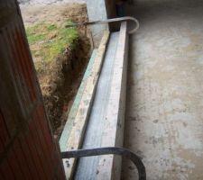 Assise b&eacute;ton pour baie vitr&eacute;e