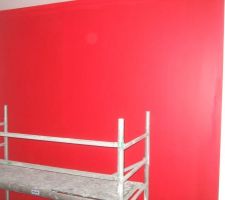 Mur en haut de l'escalier